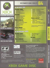 Official Xbox Magazine Disc 64 December 2006 Box Art