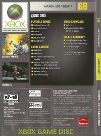 Official Xbox Magazine Disc 68 March 2007 Box Art