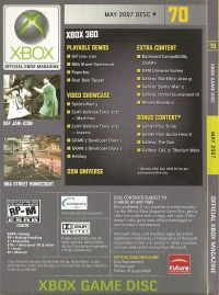 Official Xbox Magazine Disc 70 May 2007 Box Art