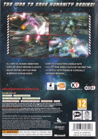 Dynasty Warriors: Gundam 3 Box Art