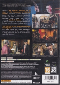 Testament of Sherlock Holmes, The Box Art