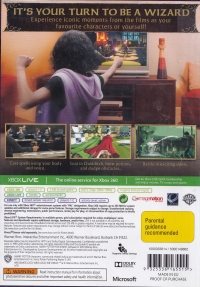 Harry Potter for Kinect Box Art