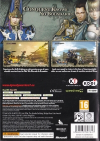 Dynasty Warriors 7 Box Art