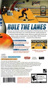 Brunswick Pro Bowling Box Art