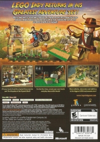 Lego Indiana Jones 2: The Adventure Continues - Platinum Hits Box Art