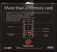 Sega Visual Memory Unit (clear red / box) Box Art