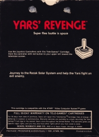 Yars' Revenge (black box) Box Art