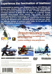 Biathlon 2008 Box Art
