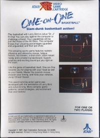 One-On-One Basketball Box Art