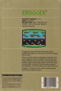 Frogger (cartridge) [NA] Box Art