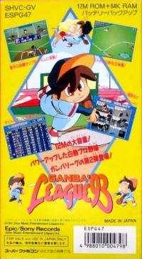 Hakunetsu Pro Yakyuu Ganba League '93 Box Art