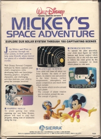 Mickey's Space Adventure Box Art