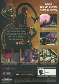 Spider-Man 2: The Game Box Art