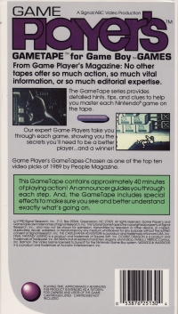 Game Player's GameTape for Game Boy Games Vol. 1, No. 13 (VHS) Box Art