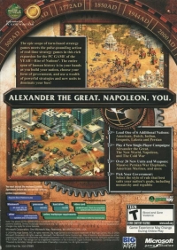 Rise of Nations: Thrones and Patriots Box Art