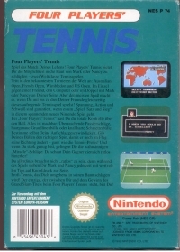 Four Players' Tennis (Europa-Version) Box Art