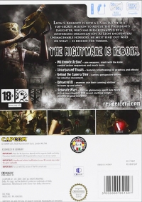 Resident Evil 4: Wii Edition (RVL-RB4P-UXP / black PEGI rating) Box Art
