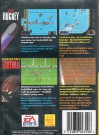EA Sports Double Header: EA Hockey / John Madden Football Box Art