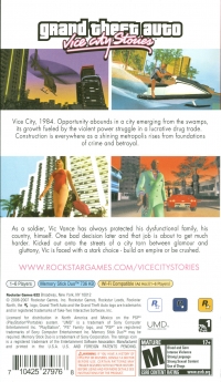Grand Theft Auto: Vice City Stories - Greatest Hits Box Art