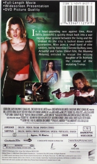 Resident Evil: Apocalypse Box Art