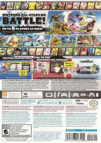 Super Smash Bros. for Wii U (83664A) Box Art