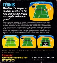 Tennis (European Version) Box Art