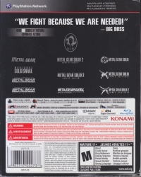 Metal Gear Solid: The Legacy Collection 1987-2012 (slipcover) Box Art