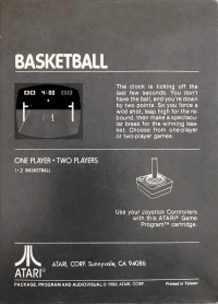 Basketball (grayscale box) Box Art