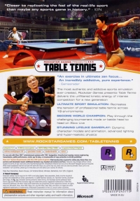 Rockstar Games Presents Table Tennis Box Art
