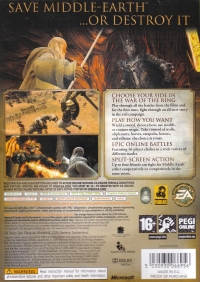 Lord of the Rings, The: Conquest Box Art