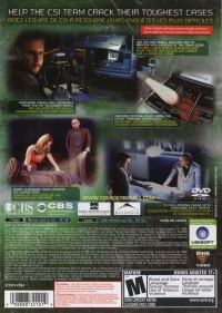 CSI: Crime Scene Investigation: 3 Dimensions of Murder [CA] Box Art