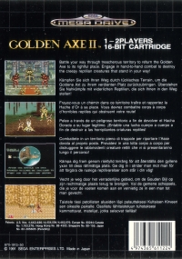 Golden Axe II Box Art