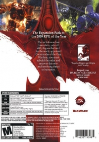 Dragon Age: Origins: Awakening Box Art