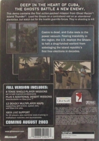 Tom Clancy's Ghost Recon: Island Thunder Demo Disc Box Art