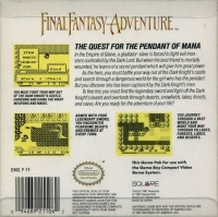Final Fantasy Adventure (Squaresoft) Box Art