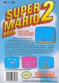 Super Mario Bros. 2 (Nintendo Seal of Quality) Box Art