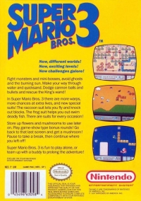 Super Mario Bros. 3 (Bros. text right) Box Art