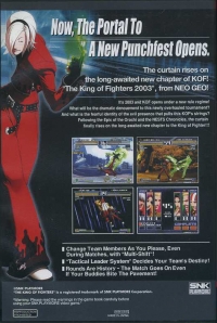 King of Fighters 2003, The Box Art