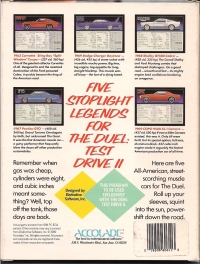 Test Drive II: The Duel Car Disk: The Muscle Cars Box Art
