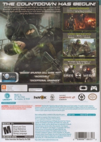 Tom Clancy's Splinter Cell: Blacklist - GameStop Edition Box Art