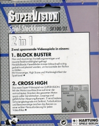 2 in 1: Cross High / Block Buster Box Art