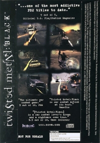 Twisted Metal: Black Demo Disc Box Art