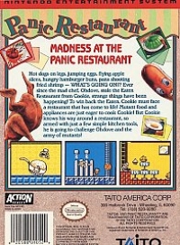 Panic Restaurant Box Art