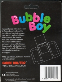 Bubble Boy (Hartung box) Box Art