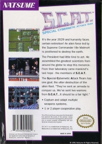 S.C.A.T.: Special Cybernetic Attack Team Box Art