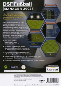 DSF Fußball Manager 2002 Box Art