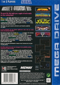 Midway Presents Arcade's Greatest Hits Box Art