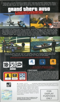 Grand Theft Auto: Liberty City Stories (For Display Purposes Only) Box Art