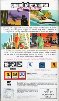 Grand Theft Auto: Vice City Stories (For Display Purposes Only) Box Art