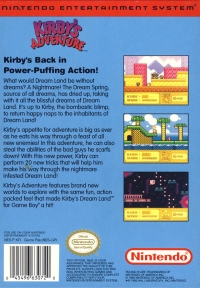 Kirby's Adventure Box Art